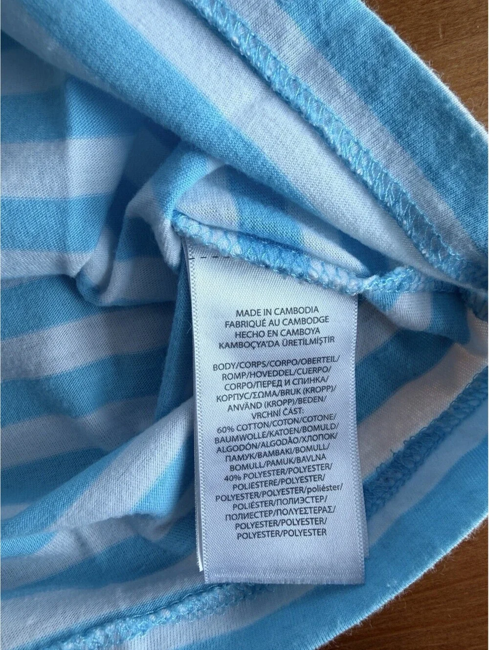 Polo Ralph Lauren Boys XL (18-20) Short Sleeve T-Shirt Blue Stripes